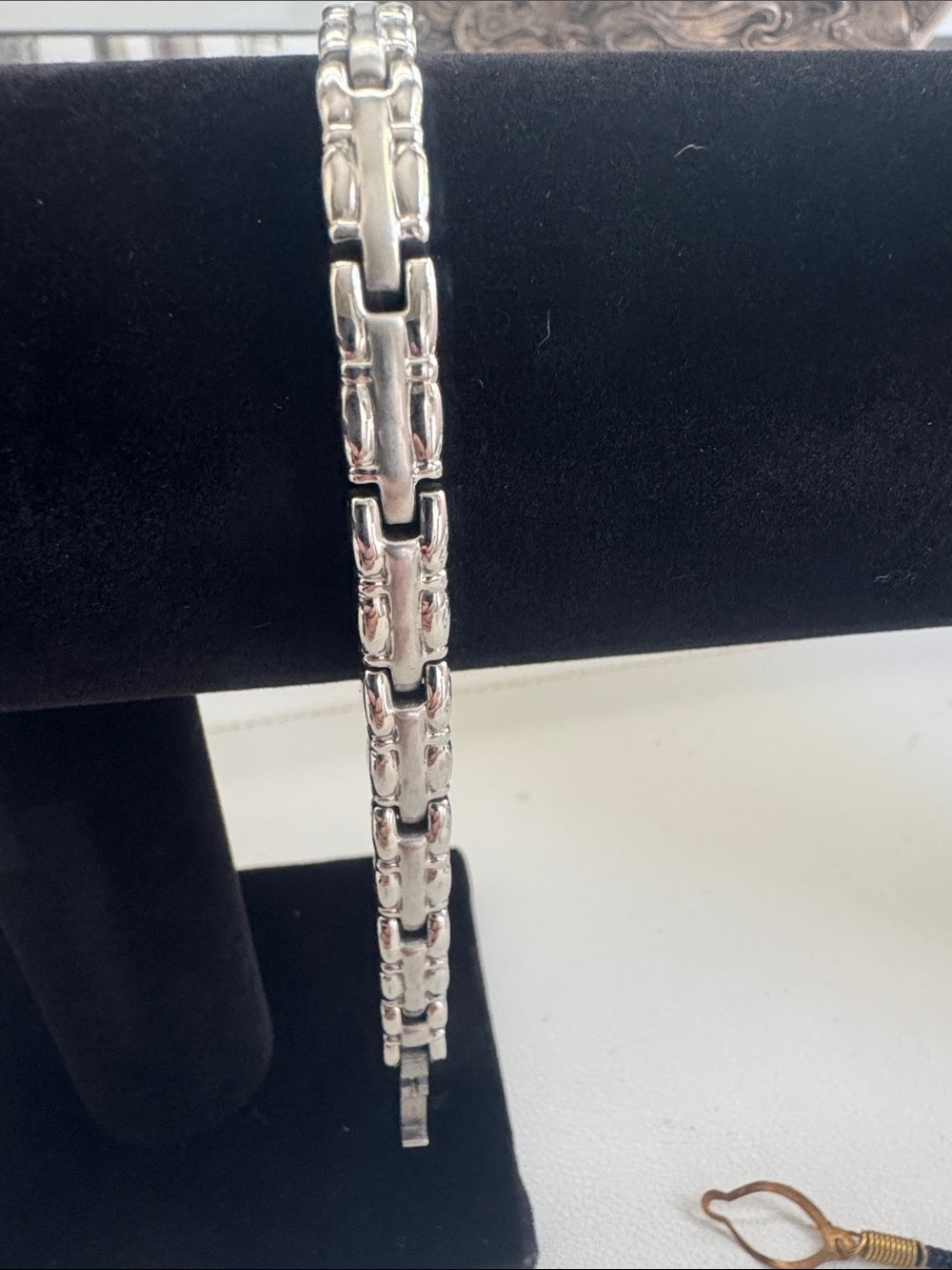 Stainless Steel Magnetic Therapy Link Bracelet 8”
